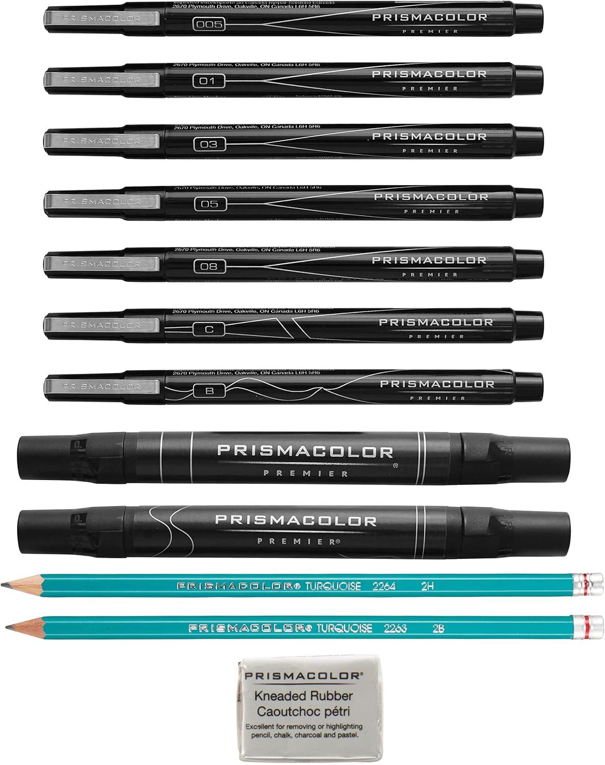 imagePrismacolor Premier Beginner Hand Lettering Set With Illustration Markers Art Markers Pencils Eraser And Tips Pamphlet Adult Coloring 8 CountAdvanced