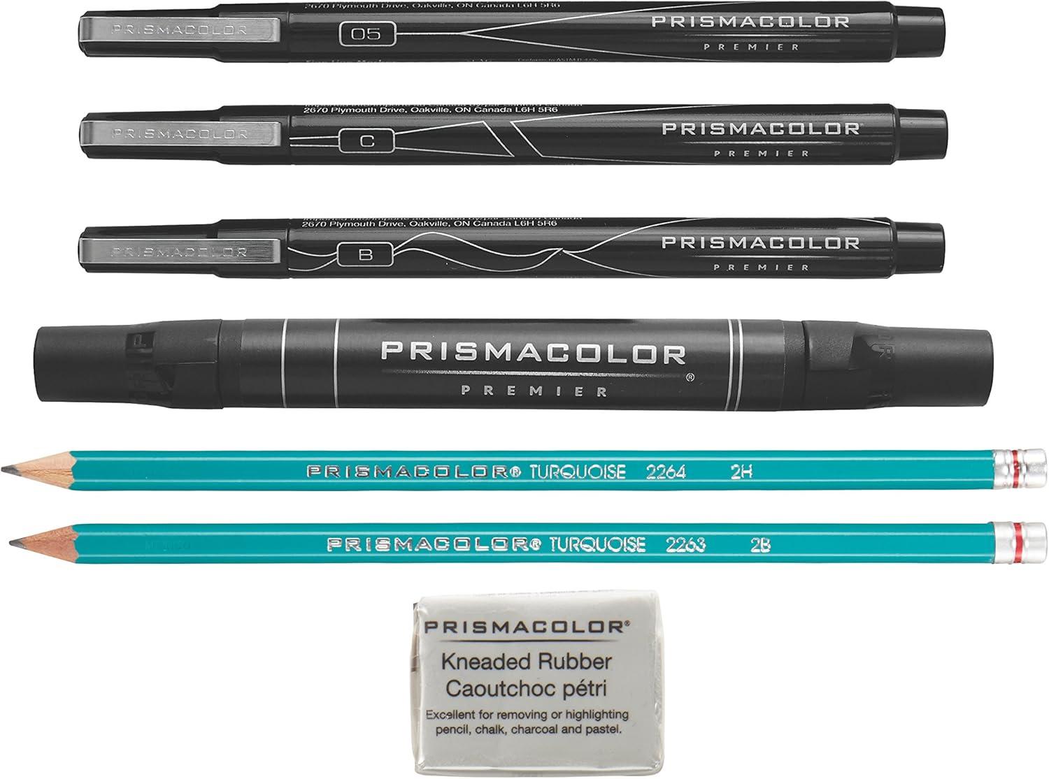 imagePrismacolor Premier Beginner Hand Lettering Set With Illustration Markers Art Markers Pencils Eraser And Tips Pamphlet Adult Coloring 8 CountBeginner