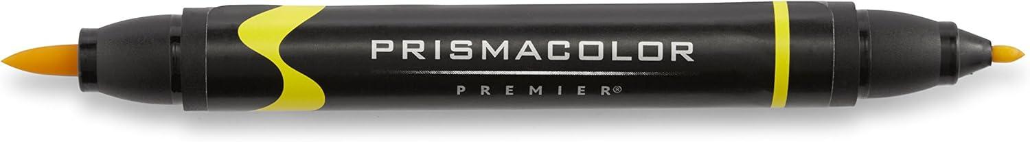 imagePrismacolor Premier DoubleEnded Art Markers Fine And Brush Tip Adult Coloring 12 Pack12 Count