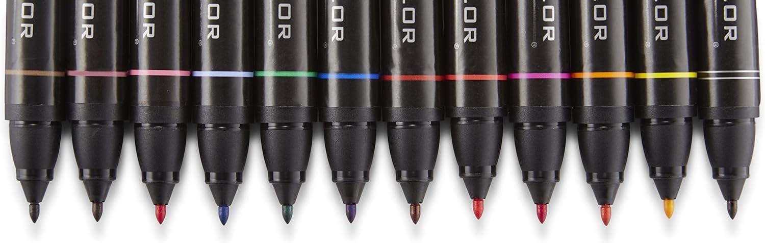 imagePrismacolor Premier DoubleEnded Art Markers Fine And Chisel Tip Adult Coloring 24 Pack