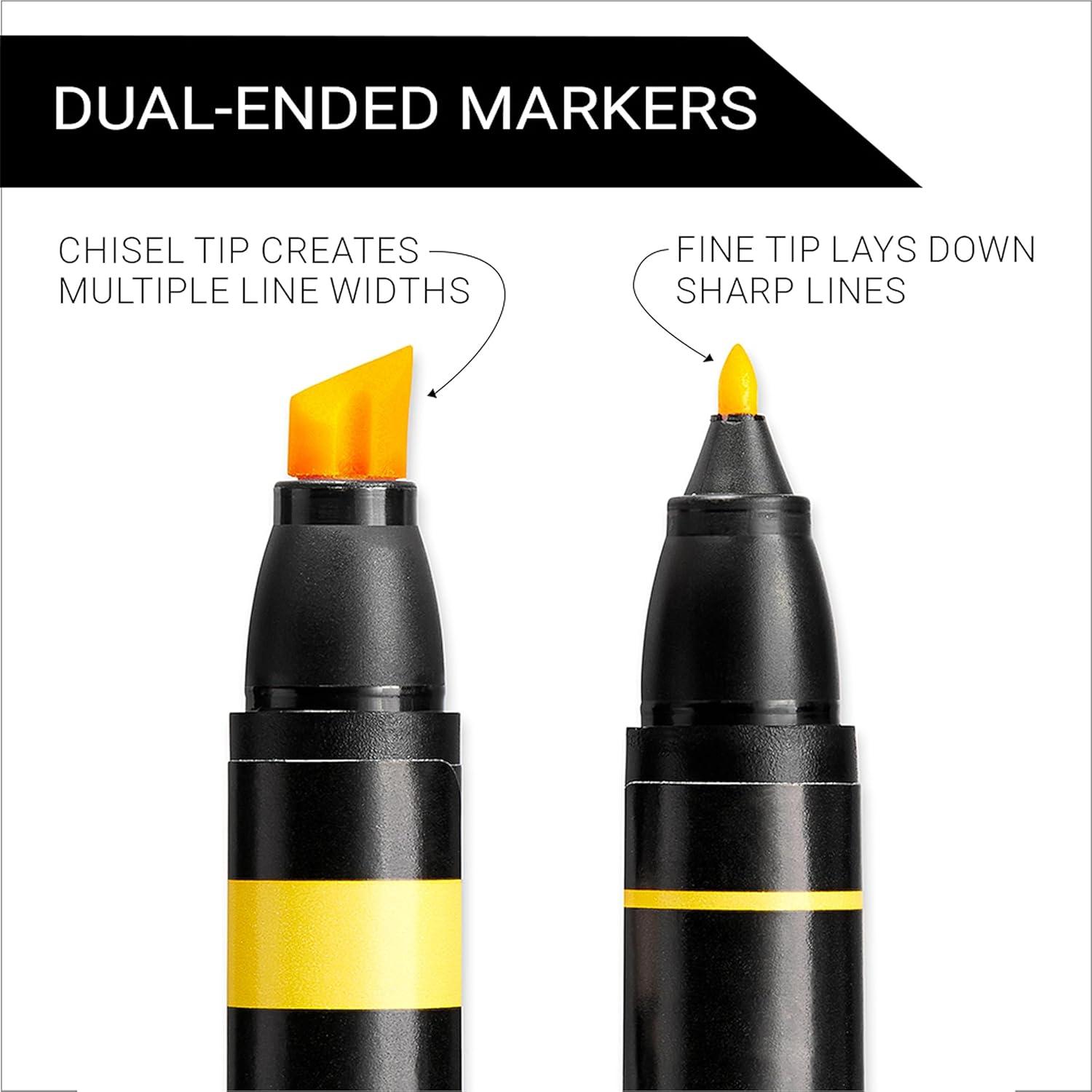 imagePrismacolor Premier DualEnded Art Markers AlcoholBased Markers with Fine ampamp Chisel Tips Assorted Colors Set of 72 in Carry Case
