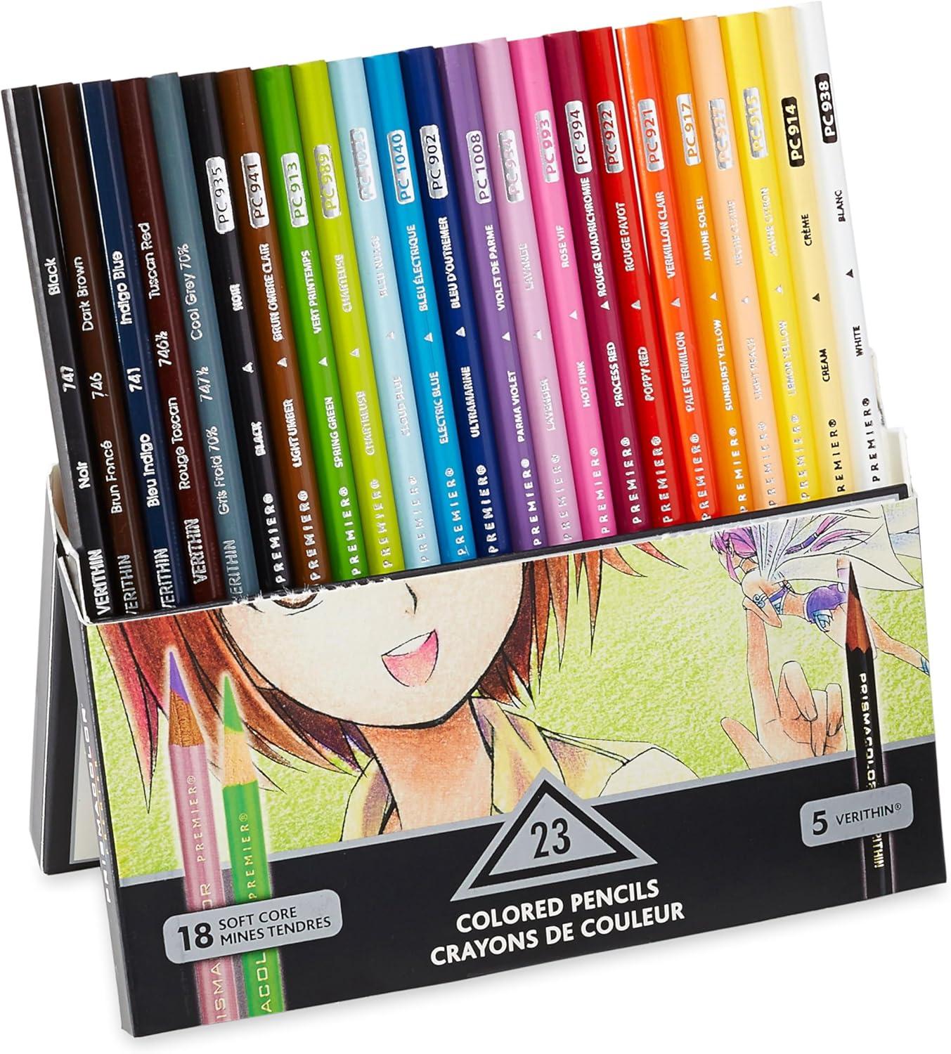 imagePrismacolor Scholar Manga Drawing Set Adult Coloring 10Piece Kit23 Count Pack of 1