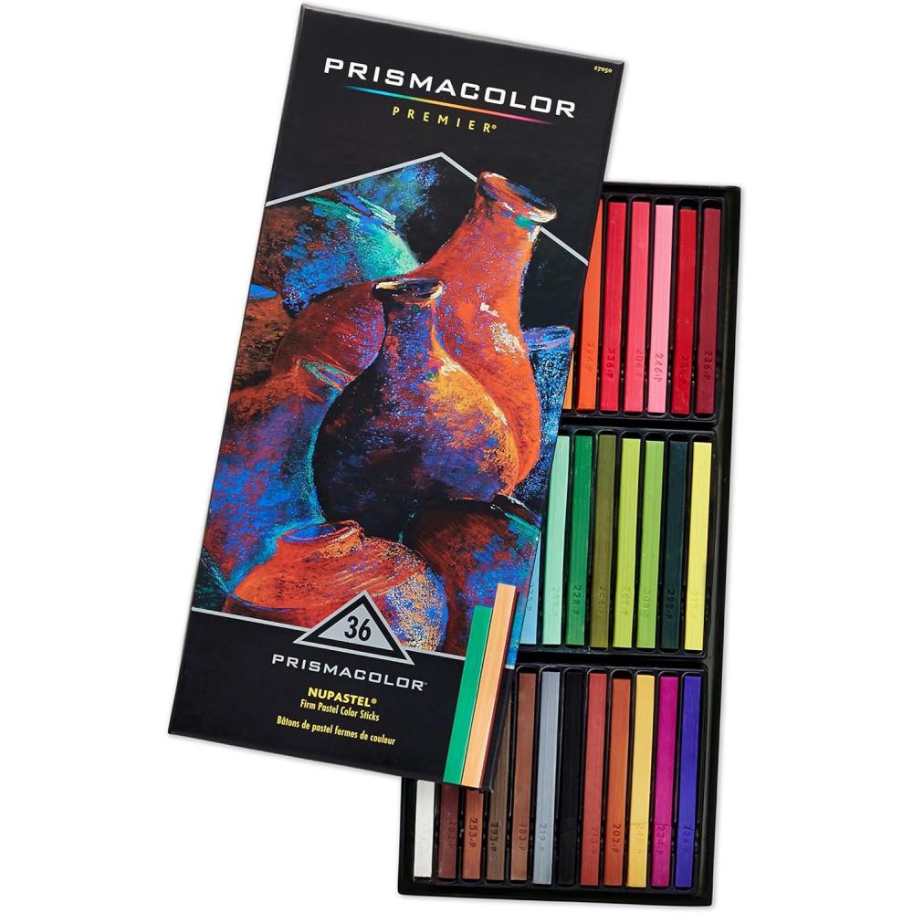 imagePrismacolor Premier Nupastel Firm Pastel Color Sticks Adult Coloring 36 Pack36 Count Pack of 1