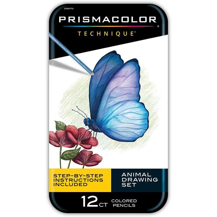 Prismacolor Technique Animal Drawing Set, Includes Colored Pencils and ...