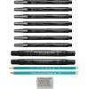 imagePrismacolor Premier Beginner Hand Lettering Set With Illustration Markers Art Markers Pencils Eraser And Tips Pamphlet Adult Coloring 8 CountAdvanced