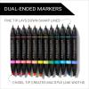 imagePrismacolor Premier DoubleEnded Art Markers Fine And Chisel Tip Manga Colors Adult Coloring 12 PackHyper Brights