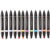 imagePrismacolor Premier DoubleEnded Art Markers Fine And Chisel Tip Manga Colors Adult Coloring 12 PackManga