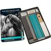 imagePrismacolor Premier Turquoise Graphite Sketching Pencils Medium Leads Adult Coloring 12 PackGraphite Drawing Set