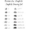 imagePrismacolor Premier Turquoise Graphite Sketching Pencils Medium Leads Adult Coloring 12 PackGraphite Drawing Set