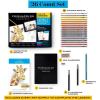imagePrismacolor Technique Art Supplies and Digital Art Lessons Animal Drawing Set Bundle Levels 13 Adult Coloring 54 CountAnimal Level 1