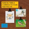 imagePrismacolor Technique Art Supplies and Digital Art Lessons Animal Drawing Set Bundle Levels 13 Adult Coloring 54 CountAnimal Level 13