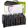 imagePrismacolor Premier DoubleEnded Art Markers Fine And Brush Tip Adult Coloring 12 Pack72 Count Fine  Brush