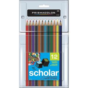 imagePrismacolor 92804 Scholar Colored Pencils 12CountAssorted12 Count Pack of 1