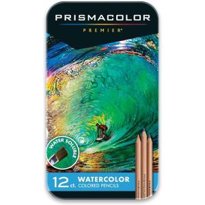 imagePrismacolor Premier WaterSoluble Colored Pencils 12 Pack