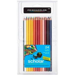 imagePrismacolor Scholar Colored Pencils Adult Coloring 48 Pack24 Count Pack of 1